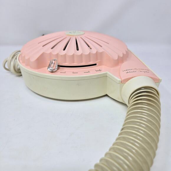 General Electric GE Portable Hair Dryer F42HD11 Carry & Storage Case 1960s Works - Picture 9 of 16